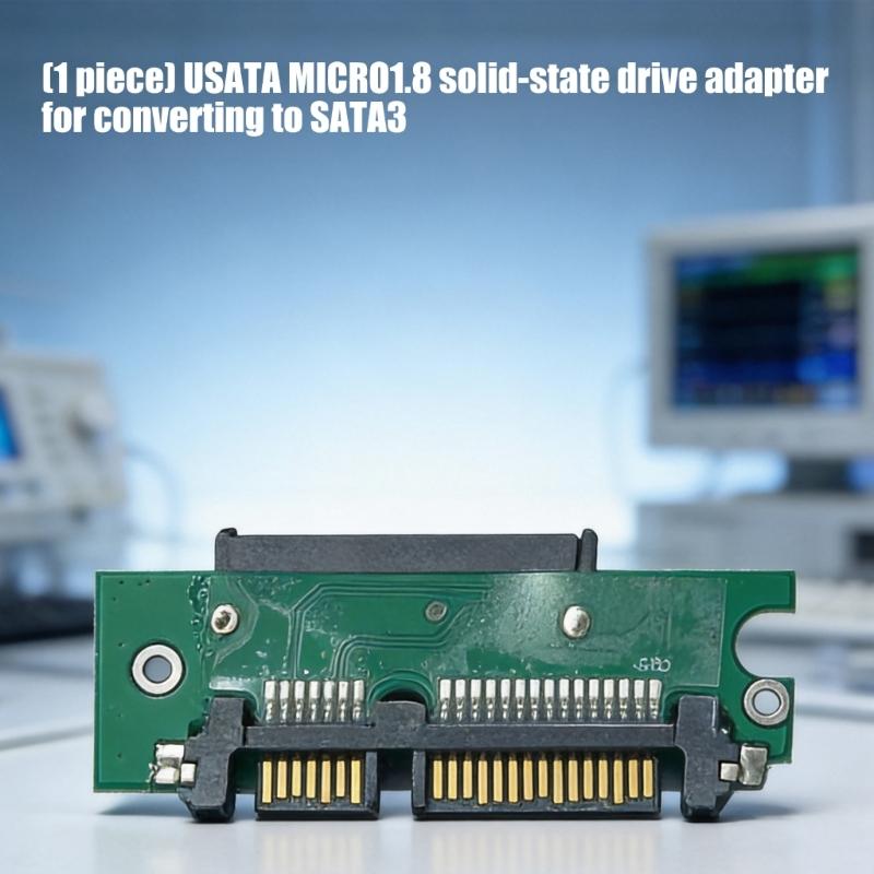 7-Pin+9-Pin 1,8-Zoll SATA SSDs zu SATA3 Adapter-Konverter für Laptop und Desktop-PC Datenübertragung