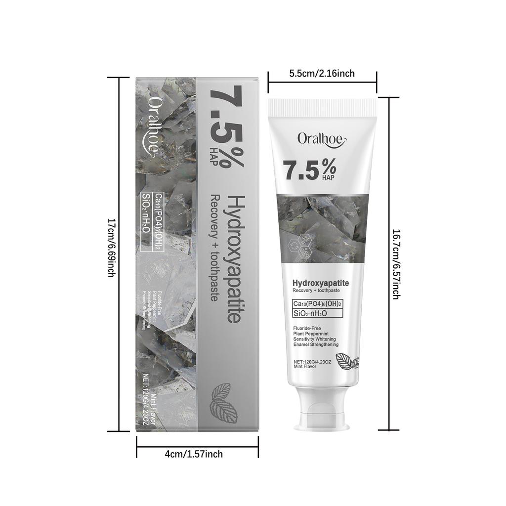 Oralhoe Whitening Teeth Care Toothpaste Daily Gum Care Gentle Cleansing Teeth Stains and Tartar Fresh Breath
