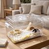 Transparent Hamster Cage Handheld Buckle Design Small Pet Feeding Box Ventilation Durable Hamster Outdoor Cage Playing