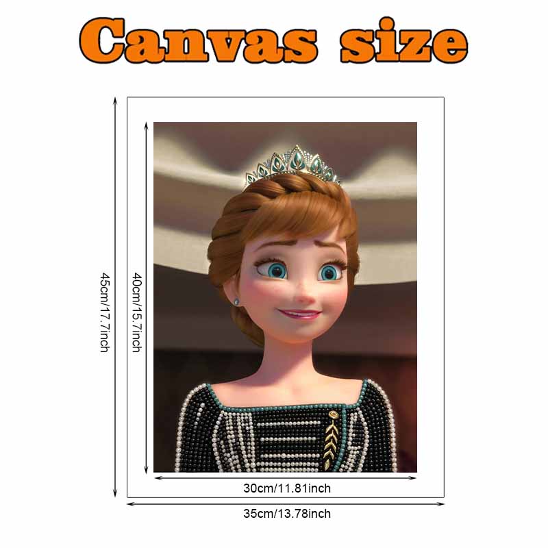 Disney Pearl Painting Frozen 2 Anna Handmade DIY Pearl Gemstone Painting Pictures Crafts Special Shape Home Wall Decoration