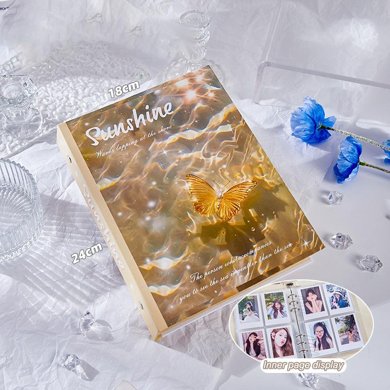 High-Capacity 3 Inch Kpop Idol Photo Album 20 Pockets Bowknot Photocard Binder Mini Gift Small Card Book