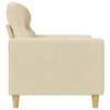 Vidaxl 2-Seater Sofa, Cream, 120 Cm, Upholstered In Fabric