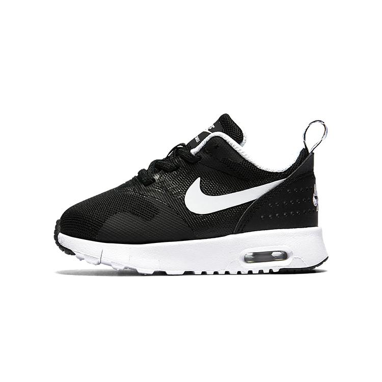 Nike Air Max Tavas Low top Toddler Shoes Black White Infant And Toddler 844106-001