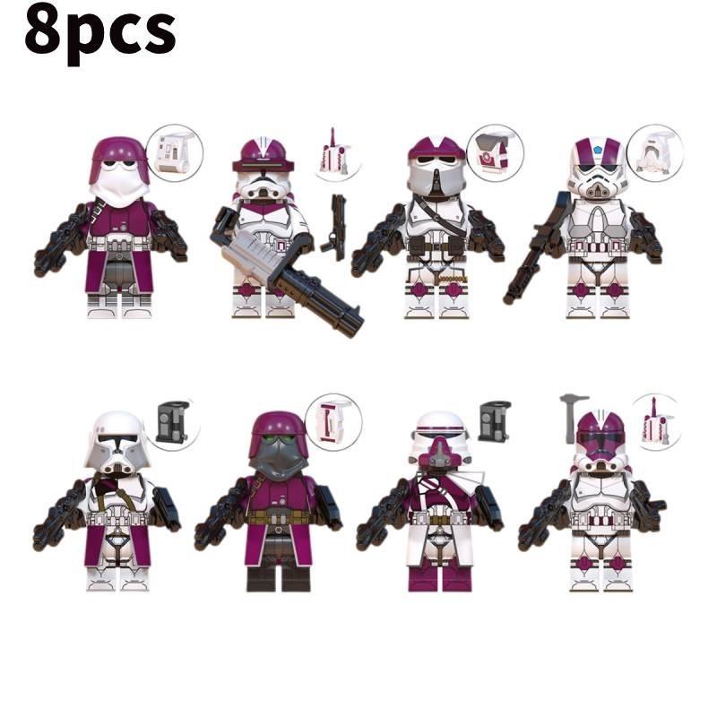 Colorful Plastic Clone Engineer Paratrooper Building Blocks For Kids Educational Toy