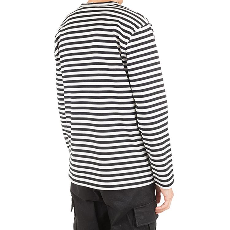 CDG Play T Shirts Men's Crew Neck Moderate Straight Fit AZ-T164-051-1