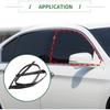 Motoforti Door Window Run Channel Seal, Weatherstrip Glassrun Channel Seal Strip, for Honda Accord 1994-1997, Rubber, Front Left, No.72275SV4003,