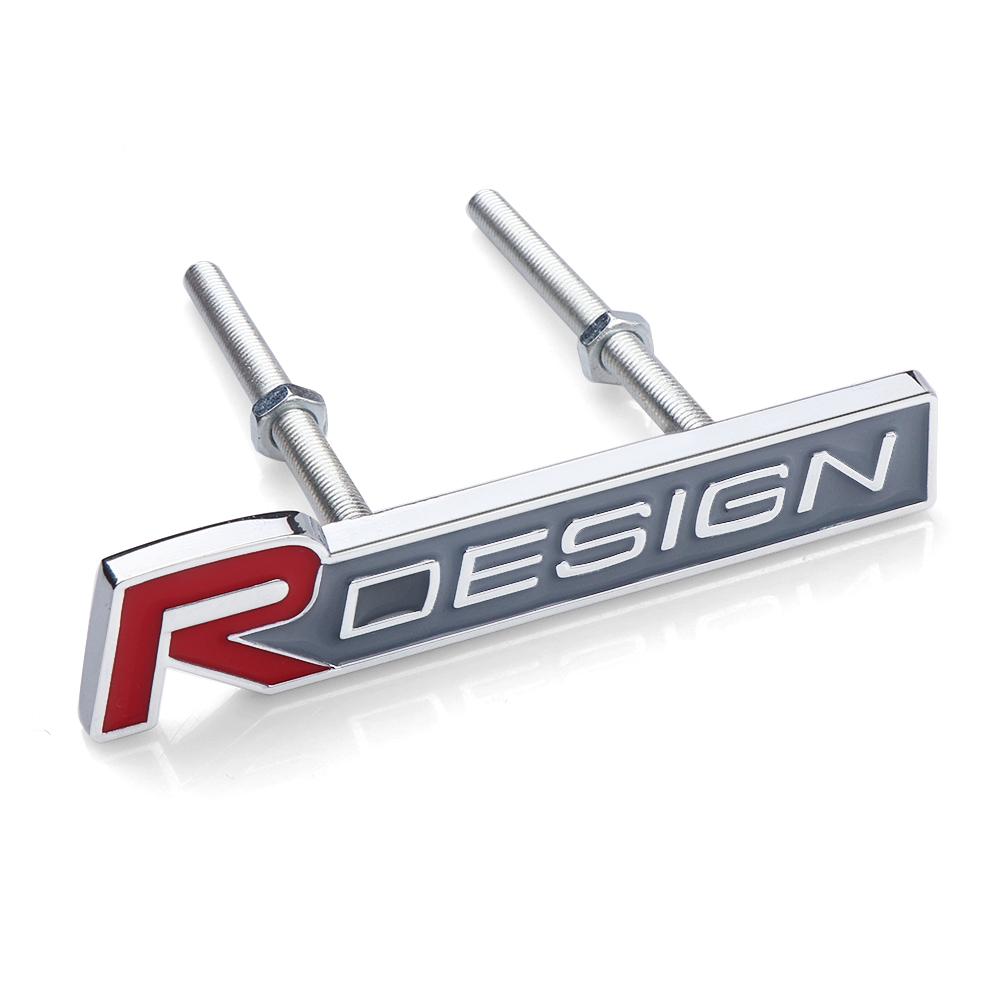 3D Metal Rdesign Emblem Car Tail Trunk Decor Sticker Front Grille Badge For Volvo AWD V40 V50 S40 S80 XC60 S90 XC90 S60 XC40 V90