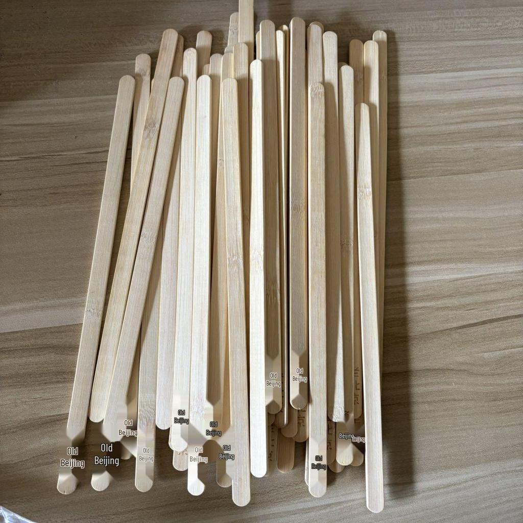Kandierte Weißdorn-Einweg-Bambusspieße - Flache Spieße 35cm & 30cm