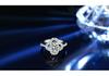 S925 Sterling Silver Moissanite Four-Leaf Clover Jewelry Set: Necklace, Ring, and Earrings