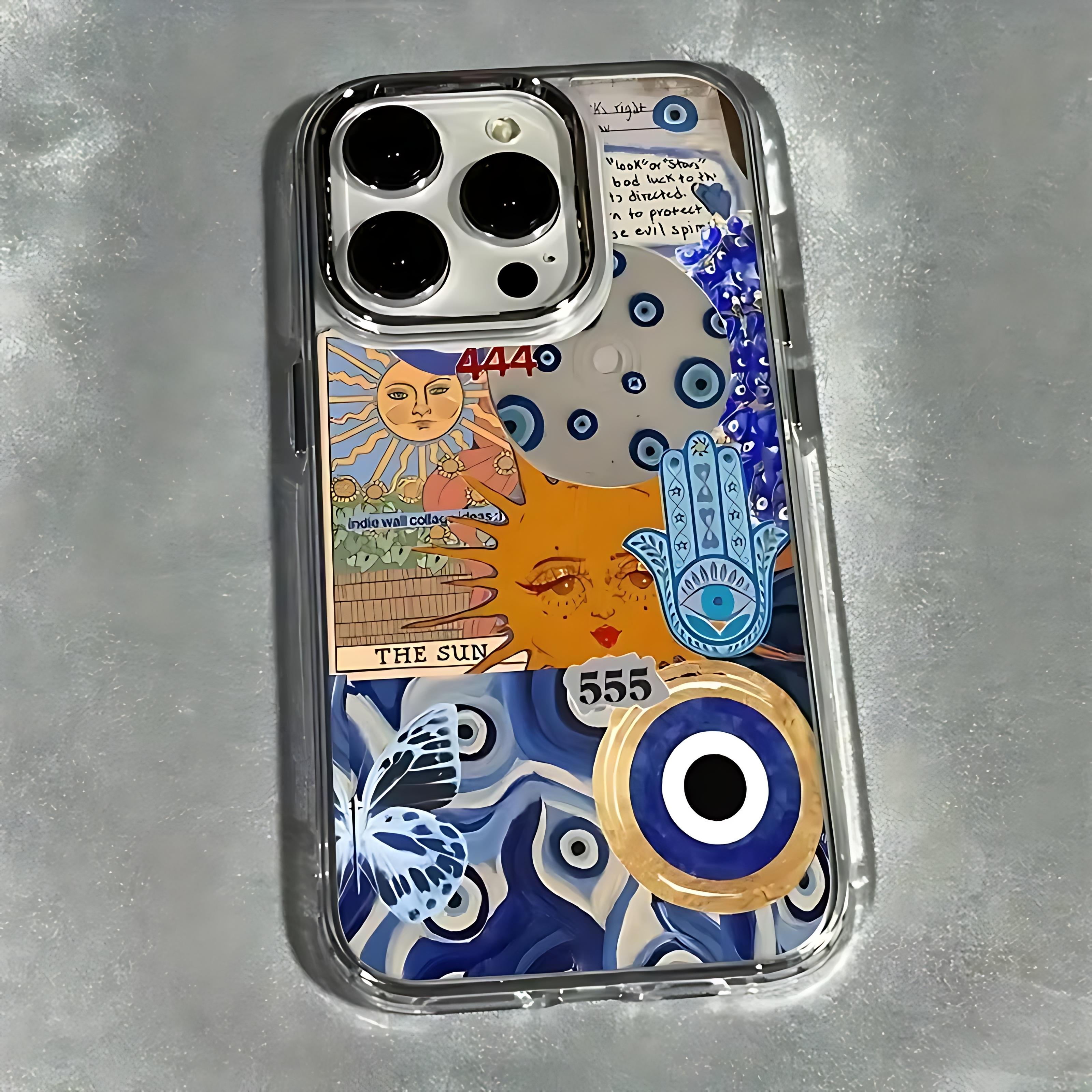 

Evil Eye Collage Texture Phone Case for Samsung Galaxy A57 A56 A36 A26 A06 A55 A35 A54 A34 A25 A24 A15 A14 A05 A73 A53 A33 4G 5G Samsung A22 4G