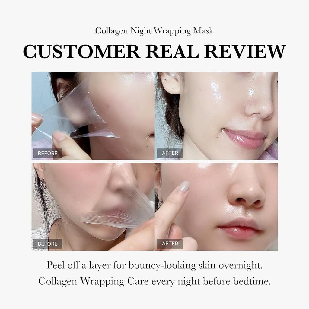 Collagen Firming Peel-Off and Night Mask for Moisturizing