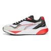 Puma Rs-Metric Mesh Rundzehen Schnürung Dämpfung Low-Top Lifestyle Sneaker Unisex Sneaker Weiß Schwarz Rot 386169-02