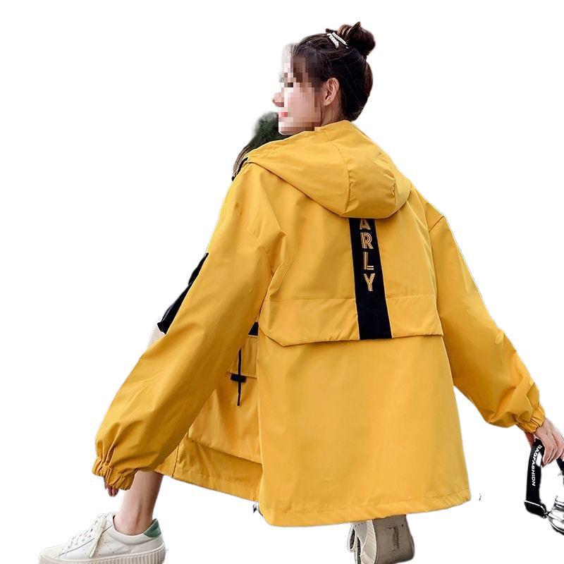 Women's Workwear Jacket - 2023 Spring/Autumn Korean Style, Loose BF Harajuku Hooded Trendy Jacket