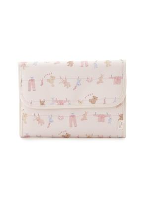 Washing Animal Print Maternal and Child Health Handbook Case, Large, PPGB261712, PNK, Large