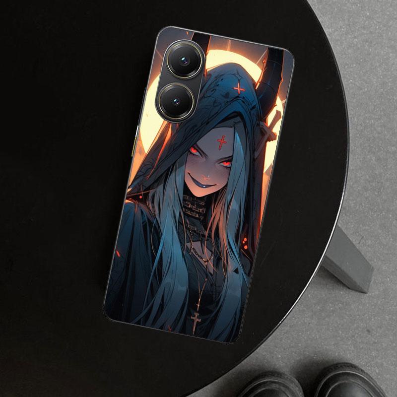 Dark Demon Nun Phone Case Cover for Xiaomi Poco X6 X5 X7 Pro F7 Ultra Redmi 15C 15 13C 13 12C 12 10C 10 10A 9C 9A 9T 9 Coque Poc