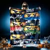 1pc Snug Retro Cassette Tape Art Blanket, Lightweight and Durable Print Blanket, Perfect for Home, Couch, Bed, Picnic, Travel, Office