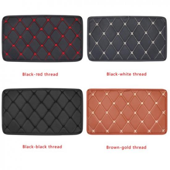 Car Accessories Auto Armrest Pad Cover Cushion Center Console Box PU Leather Mat