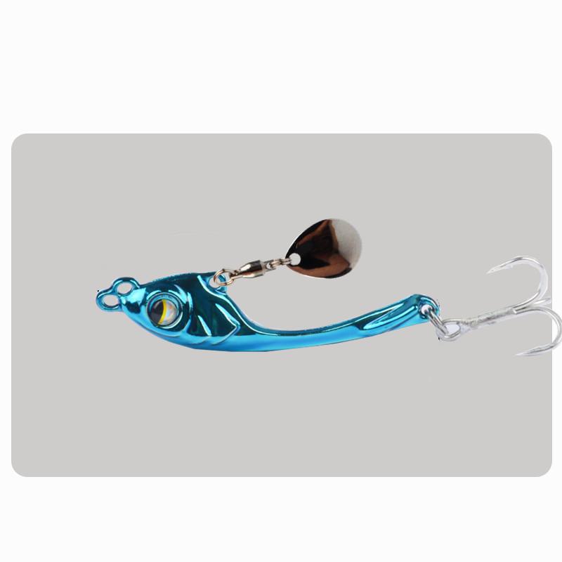 Xuan Yue VIB Metal Spinnerbait: Long Cast, Wobbling, Rotating Artificial Bait for Zander & Bass In Freshwater & Saltwater.