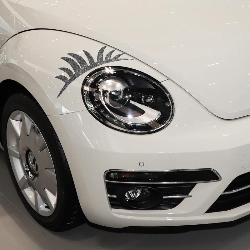 

Наклейка для украшения фар автомобиля стразами - Сексуальные ресницы Наклейка на фару автомобиля для придания индивидуальности