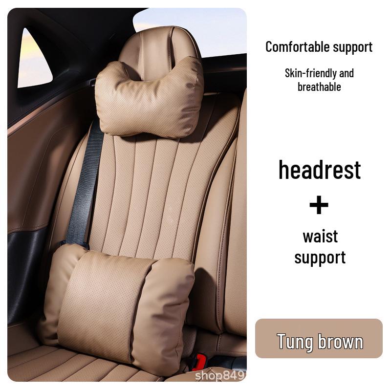 Mercedes Headrest & Lumbar Support Pillow for C/E/A/S Class, GLC260, GLE450, GLB.