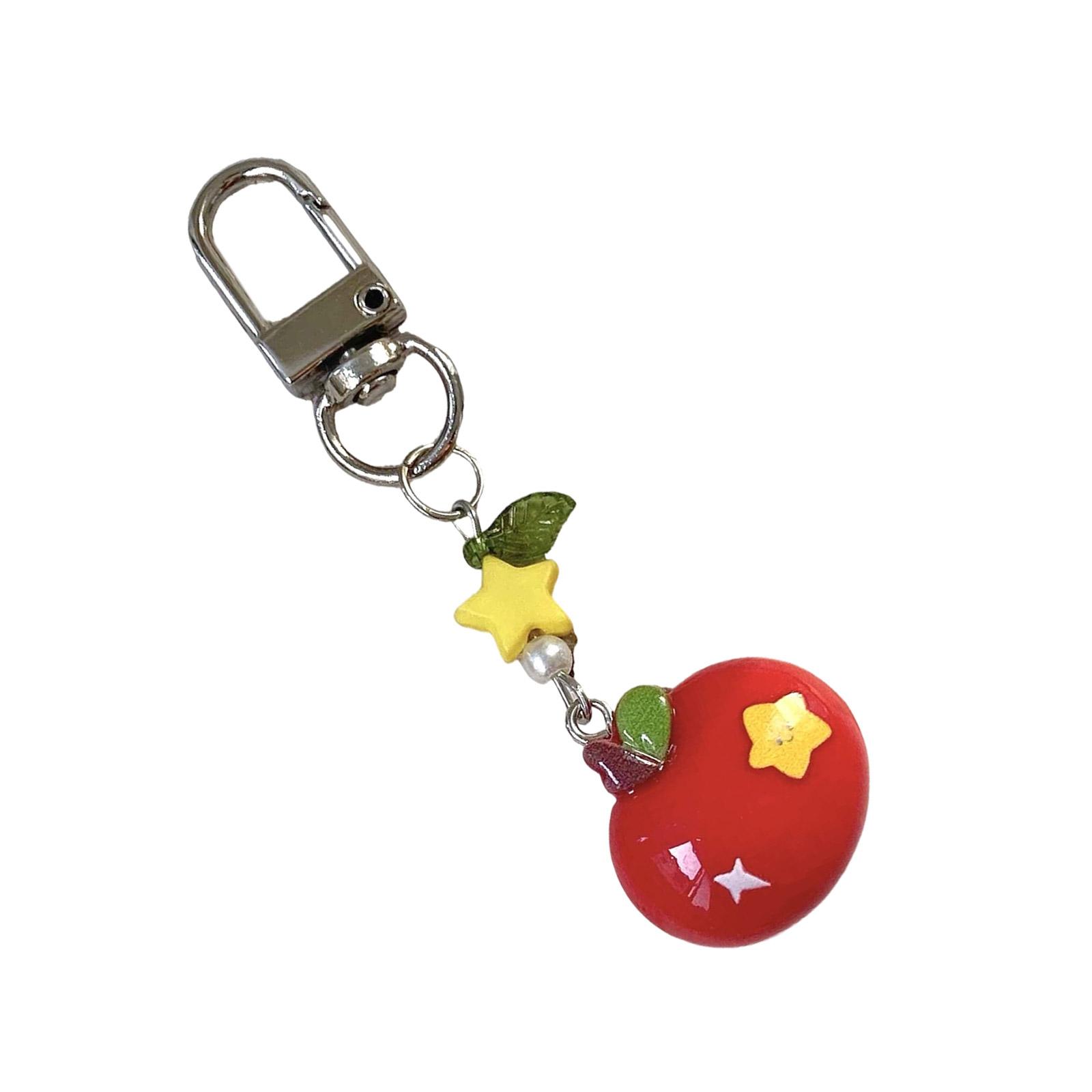 

Ручная работа Яблоки Бисерочный брелок-шарм для Креативного студента и Покупателей подарков Ежедневное использование Стильные наряды 2