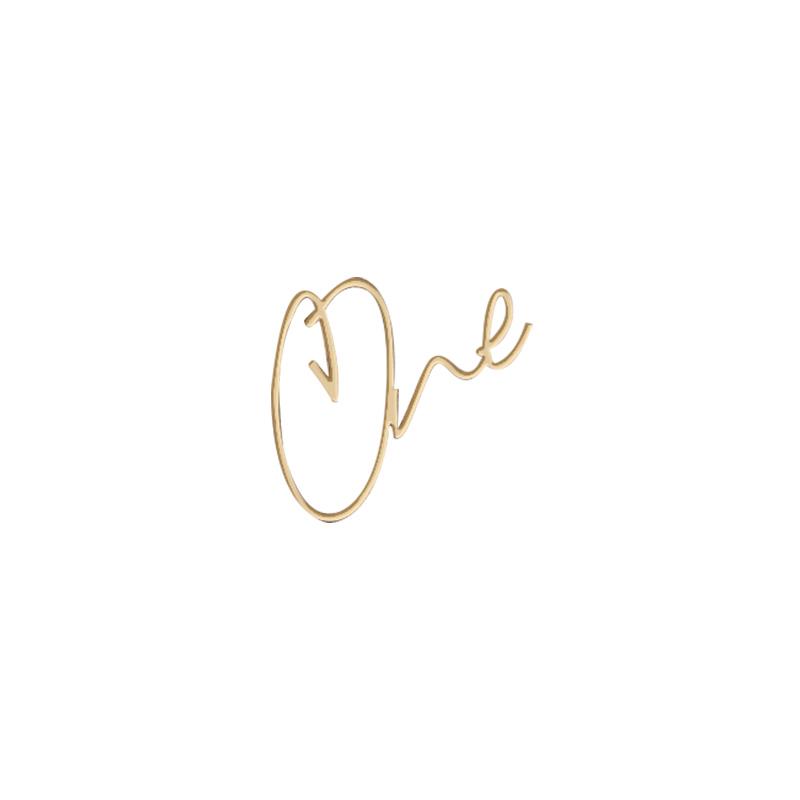 6 Types One Letter Design Birthday Cake Topper Acrylic Gold One Cupcake Topper for 1st Birthday Anniversary Wedding Party Decor