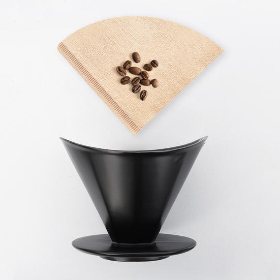 40/100 Stück kegelförmiges Kaffeefilterpapier für 1–4 Tassen, V-förmiges Design, Einweg-Kaffeefilterpapier, V01/V02 Kaffeefilter