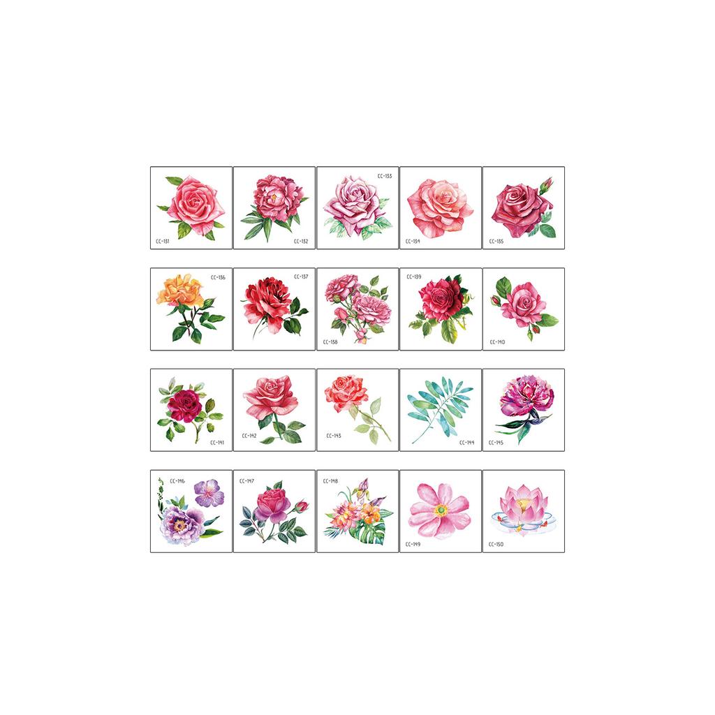 Animal Tattoo Sticker Set Waterproof Fashion Face Sticker Disposable Tattoo Sticker On the Back of Hand