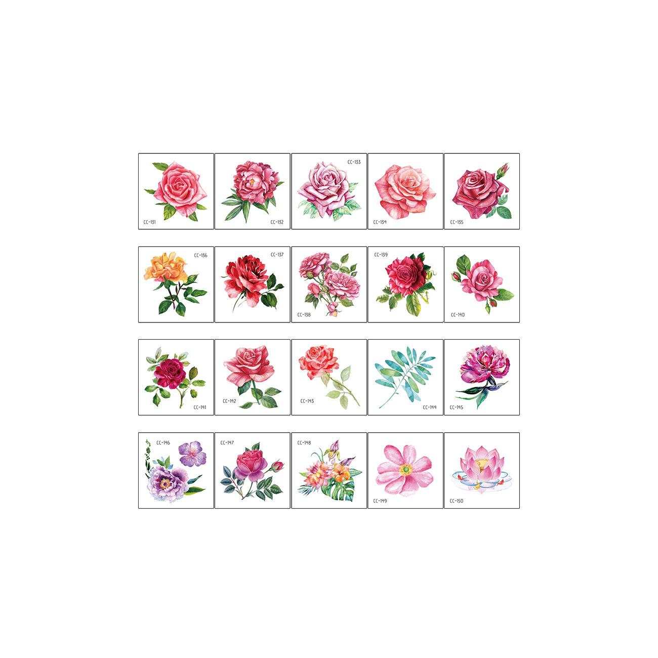 

Набор наклеек для татуировок с животными, водонепроницаемая модная наклейка для лица, одноразовая наклейка для татуировки на тыльной стороне руки