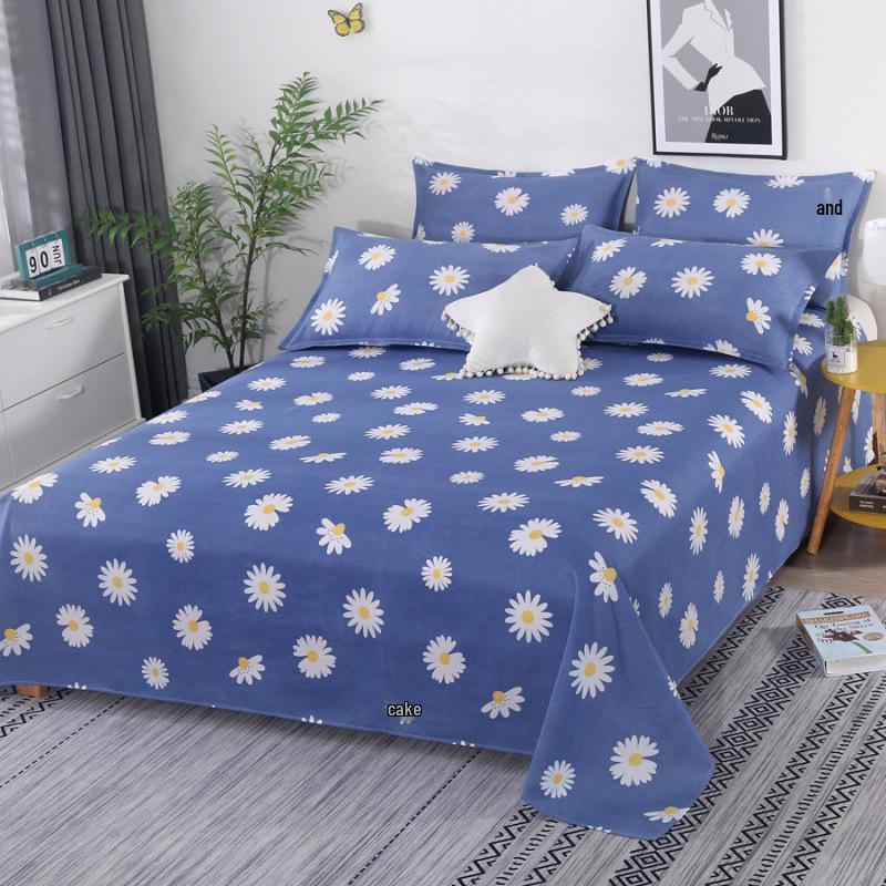 Skin-Friendly Brushed Thick Bed Sheet - Single Piece for Double/Single Bed, Kang Sheet, Dorm Use, All-Season, Various Sizes