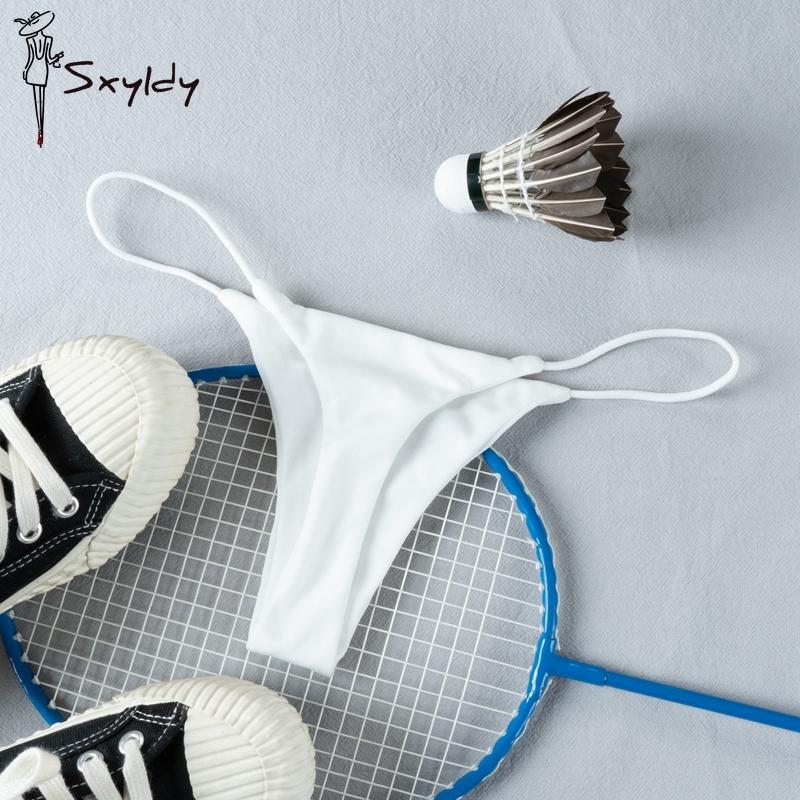 

Бесшовные стринги Hot Temptation бикини T-back с низкой талией G String сексуальные трусики L белый