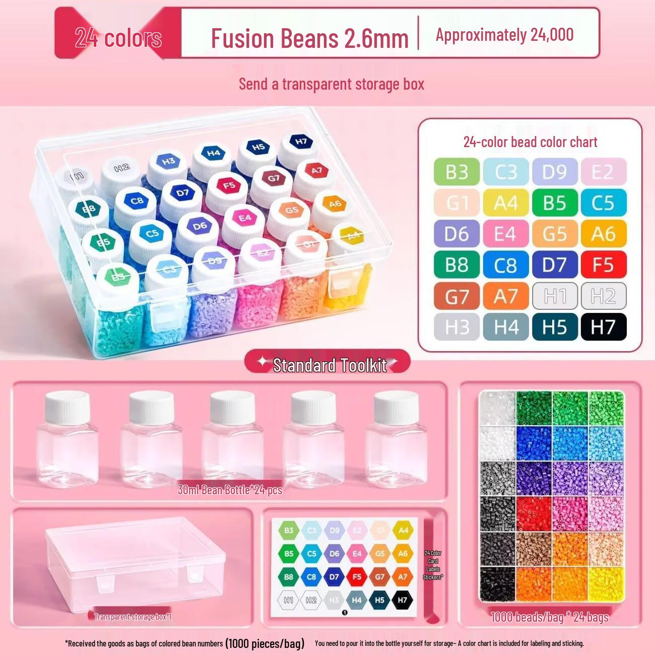 Mard Fusion Beans DIY Craft Set: Handmade Educational Toy for Kids 6+