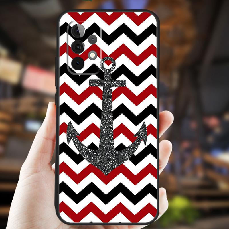 Nautical Anchor Boat Sea Case For Samsung Galaxy A34 A06 A05 A32 A16 A55 A36 A26 A54 A14 A22 A52 A35 A15 A53 A13 A56