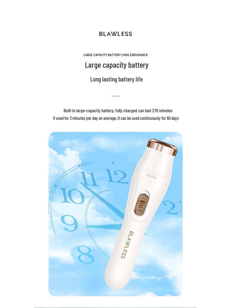 Multifunctional Electric Shaver: 3-in-1 Eyebrow Trimmer, Hair Clipper, Nose Trimmer, Rechargeable Razor