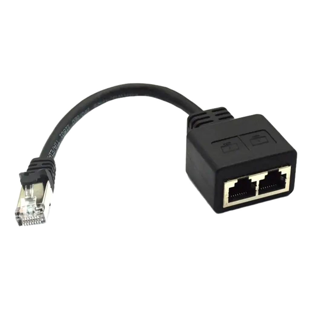 Разветвитель RJ45 Кабель-адаптер «папа» на 2xженщины Разъемы 7 LAN Ethernet Кабель-удлинитель Сетевой адаптер Вилка шнура