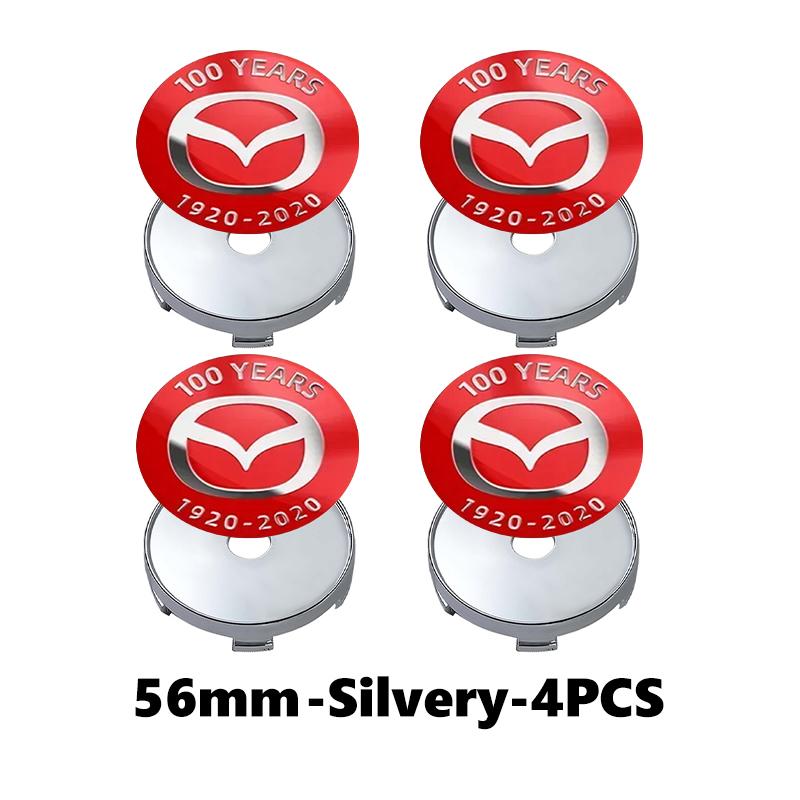 4pcs Car Wheel Hub Center Cover Tire Rim Cap Decoration Sticker For Mazda 3 CX3 CX4 CX5 CX7 CX8 CX9 CX30 RX7 Atenza Axela FF8