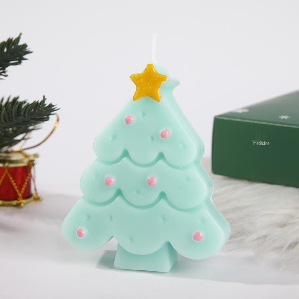 Christmas Tree & Reindeer Snowflake Scented Candles – Festive Holiday Souvenirs