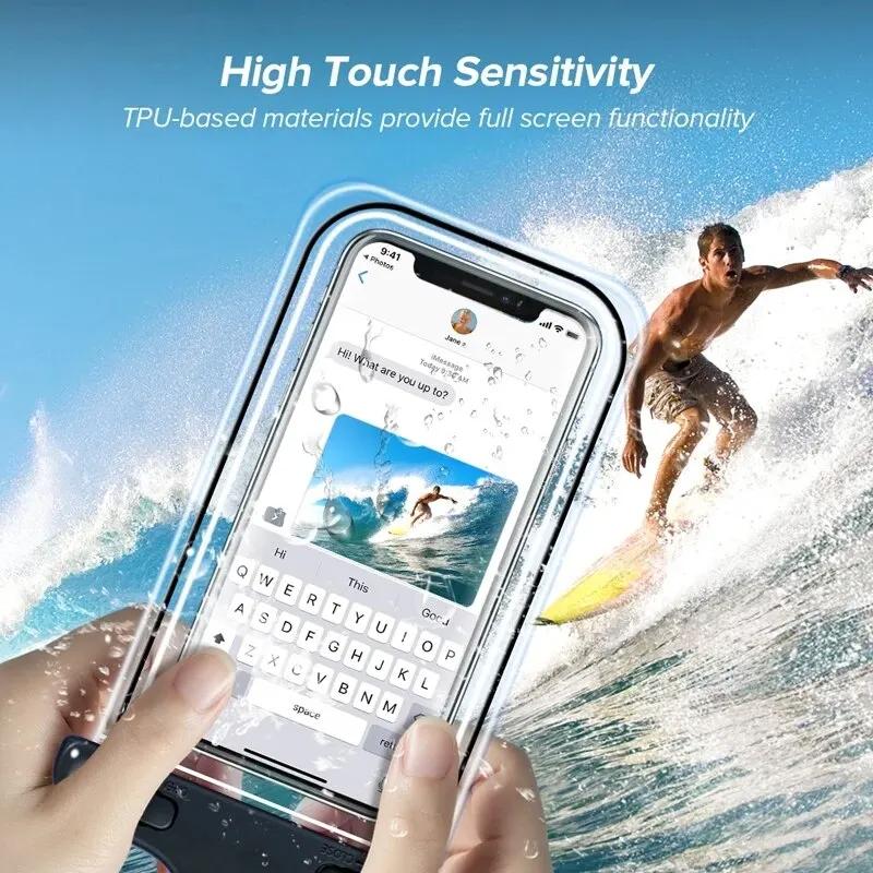 Waterproof Phone Case Swimming Water Proof Bag Universal Underwater Phone Protector Pouch PV
