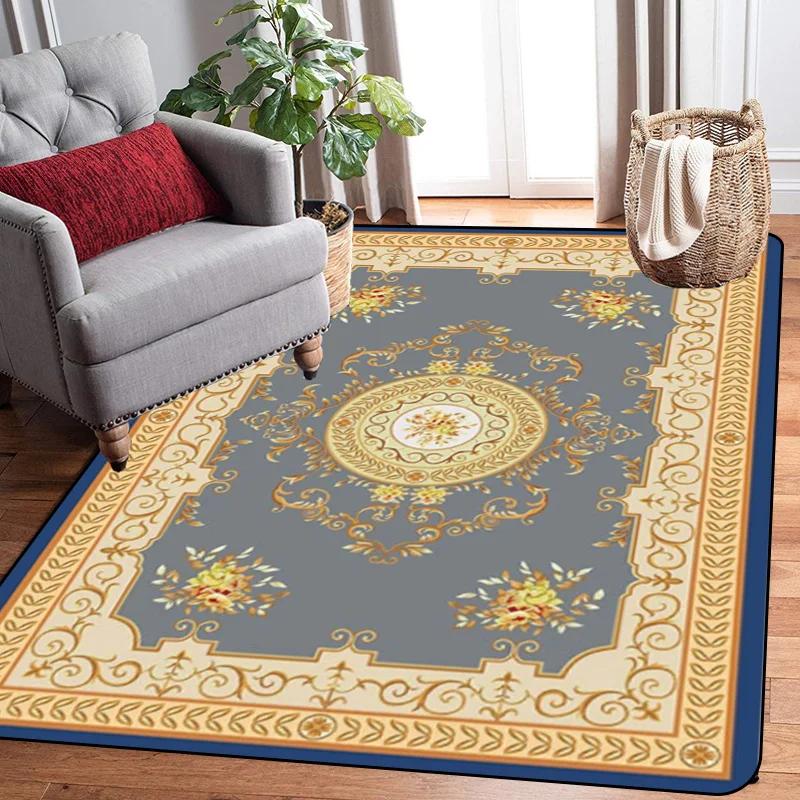 Large Size Large Carpet Raditional Oriental Vintage Area Rug Nordic Floor Mats European Door Area Old Printed Carpet Modern