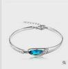 Elegant Austrian Crystal Glass Shoe Bracelet Jewelry