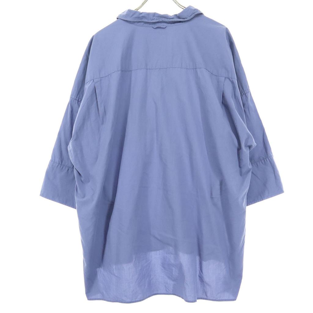 Niko And... 7 Minutes Sleeve Cotton Shirt M Blue Women Used