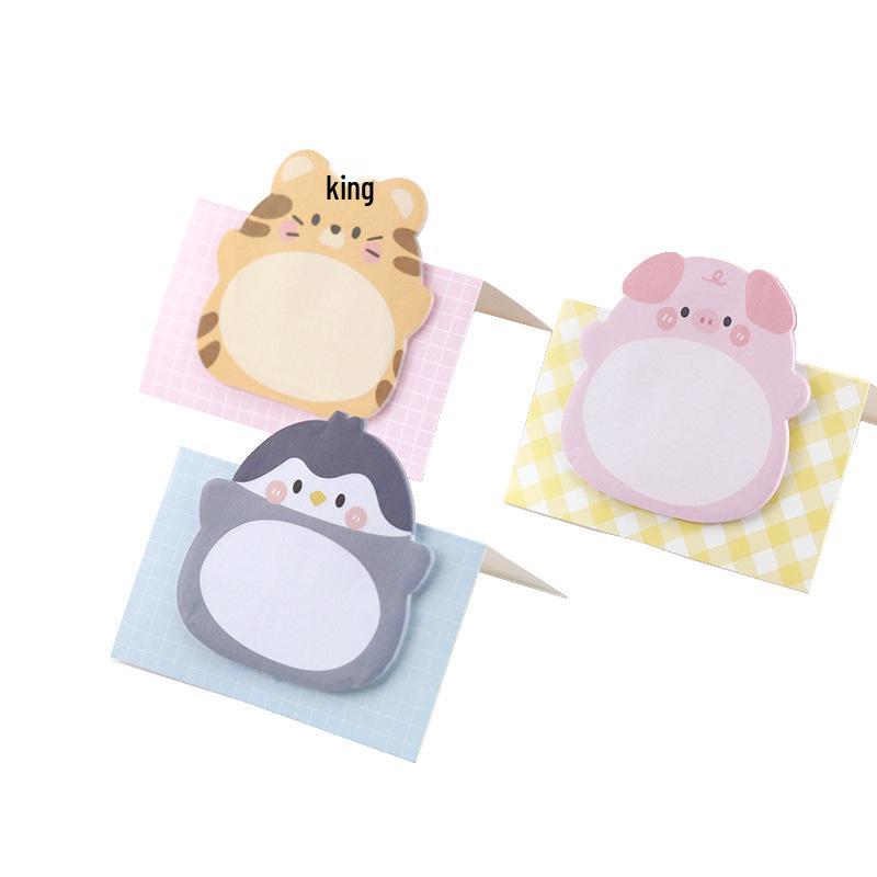 Adorable Animal Stand-Up Sticky Notes - Creative Cartoon Memo Stickers