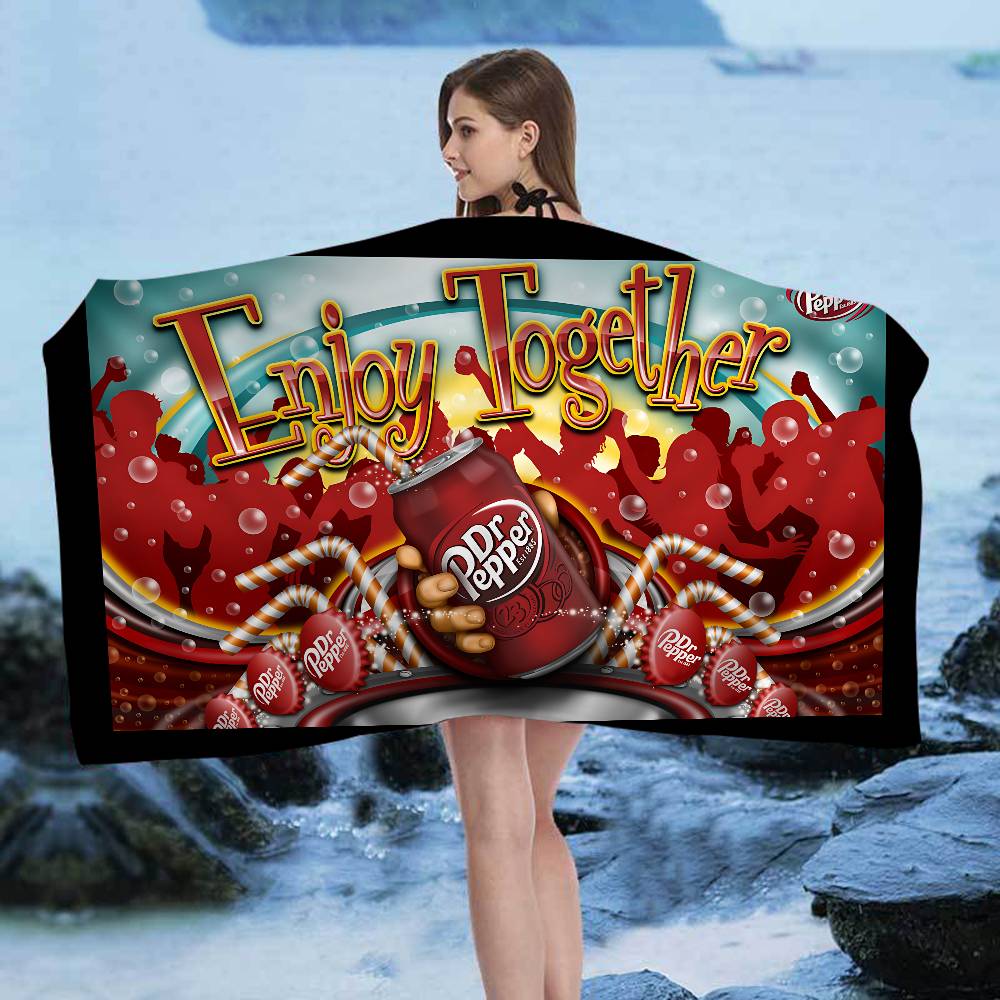 Erfrischungsgetränk Marke D-Dr P-Pepper Badetuch Mikrofaser Weich Wasserabsorbierend Atmungsaktiv Für Dekorative Cartoon Strandtuch
