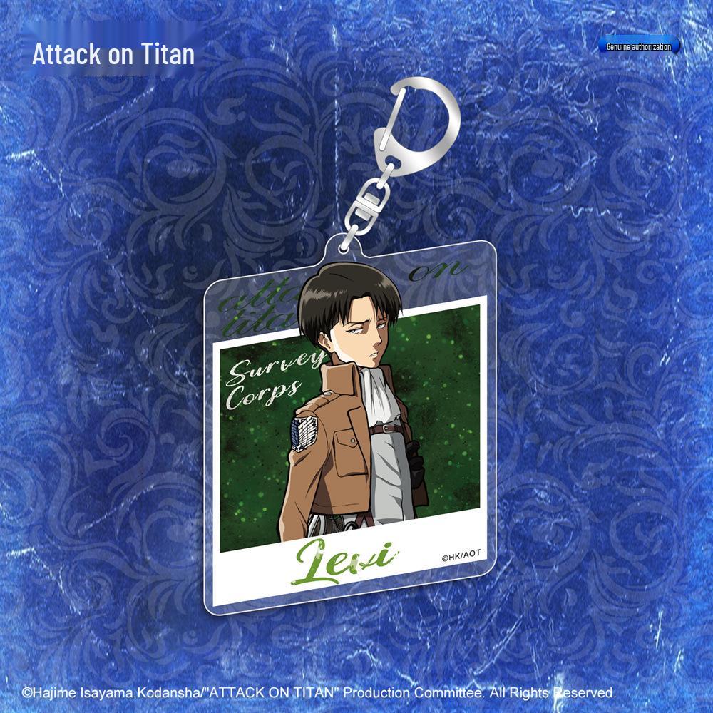 Authentic Attack on Titan Acrylic Keychain Pendant - Levi, Mikasa, Eren