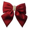 Rhinestone Satin Bow Spring Hair Clip for Women