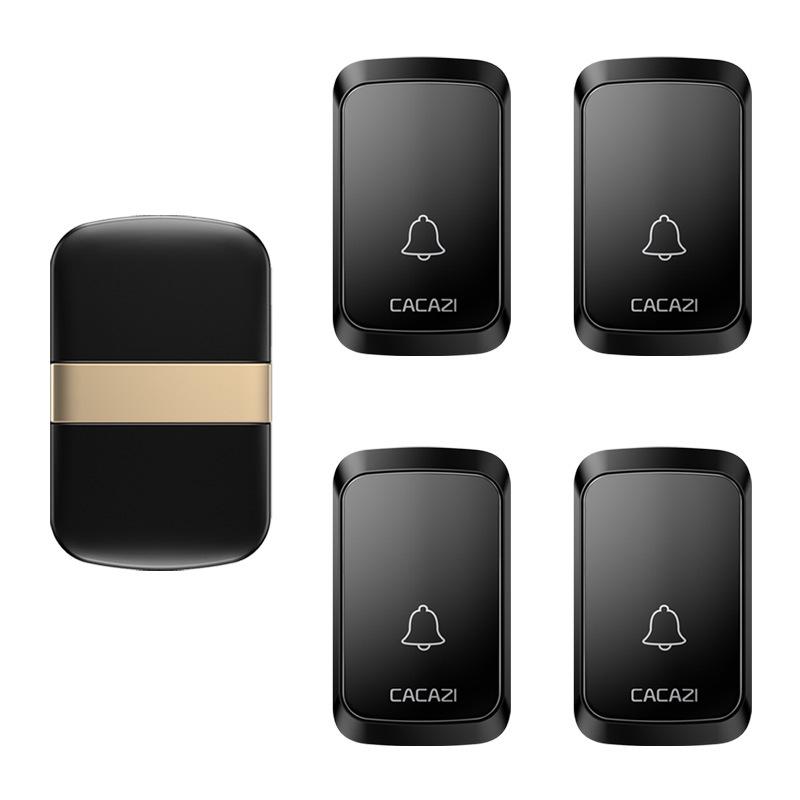 Smart Wireless Doorbell with Ultra-Long Range and Waterproof Elderly Call Button, Four-in-One Design