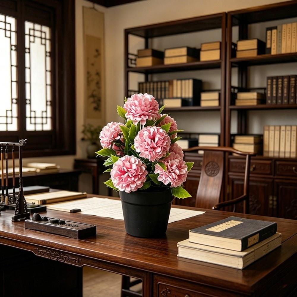 DIY Artificial Flowers Multi-color Home Decor Simulation Silk Peony Ornaments Fake Flowers Bouquet Hotel Decoration