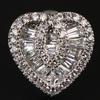 Sweet Lady Love Heart Stud Earrings With Brilliant Cubic Zirconia  Engagement Accessories Bridal Wedding Jewelry Gift