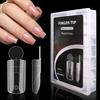 140Pcs Extension Reusable Matte Surface French Nail Dual Forms With Inner French Line 14 Sizes Full Cover Dual Nail Molds Quick