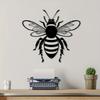 Metal Wall Art Bee, Iron Outdoor Sculpture, Garden Balcony Living Room Indoor Home Decor